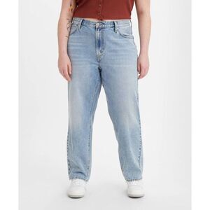 Levi's -  Women's Plus High Rise Straight Relaxed Jea Light Indigo Worn In